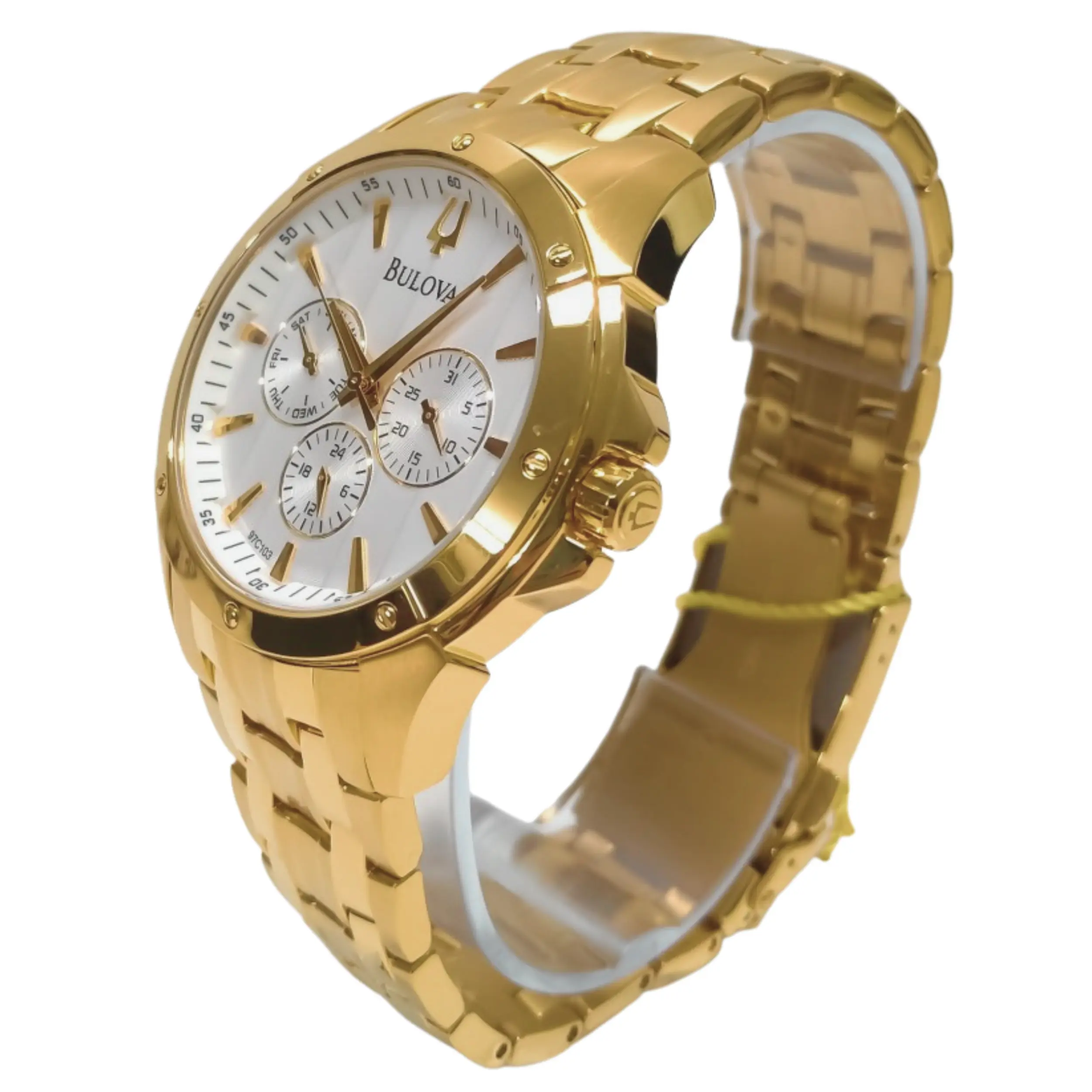 Relógio Bulova Masculino Analógico Metal Dourado - WB21927H - Imagem 4