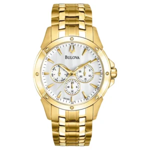 Relógio Bulova Masculino Analógico Metal Dourado - WB21927H