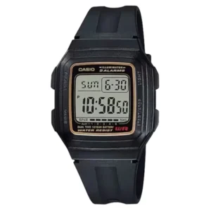 Relógio Casio Unissex Digital Resina Preto -  F-201WA-9ADF-SC