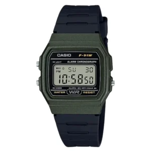 Relógio Casio Unissex Digital Resina Bicolor- F-91WM-3ADF-SC