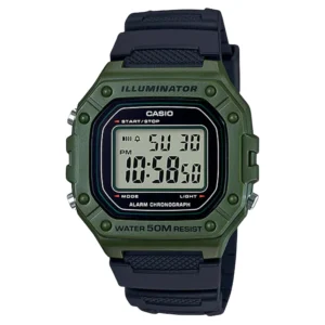 Relógio Casio Unissex Digital Resina Bicolor - W-218H-3AVDF-SC