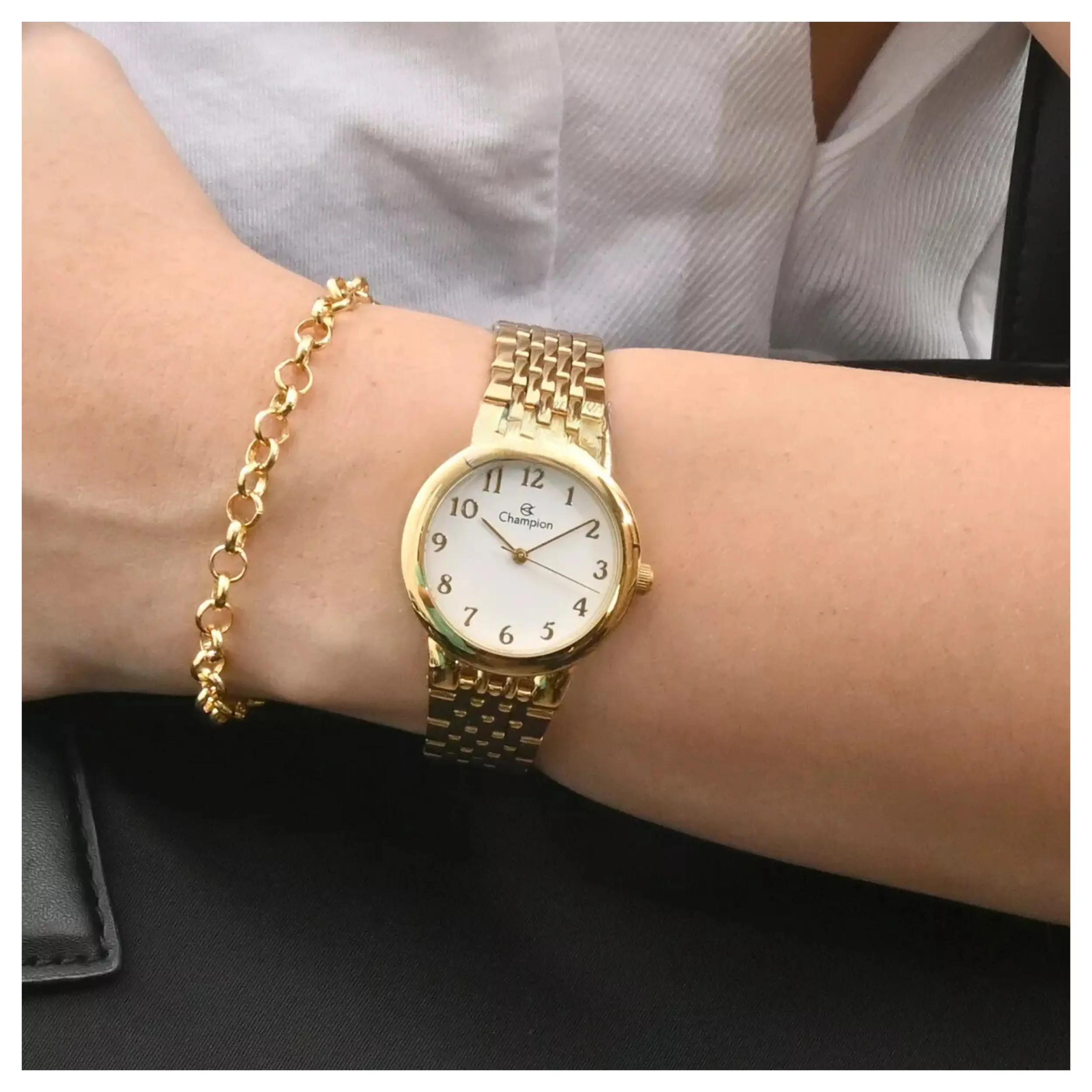 Relógio Champion Feminino Analógico Metal Bicolor - CH24811B - Imagem 2
