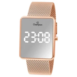 Relógio Champion Feminino Digital Metal Rosé - CH40080Z