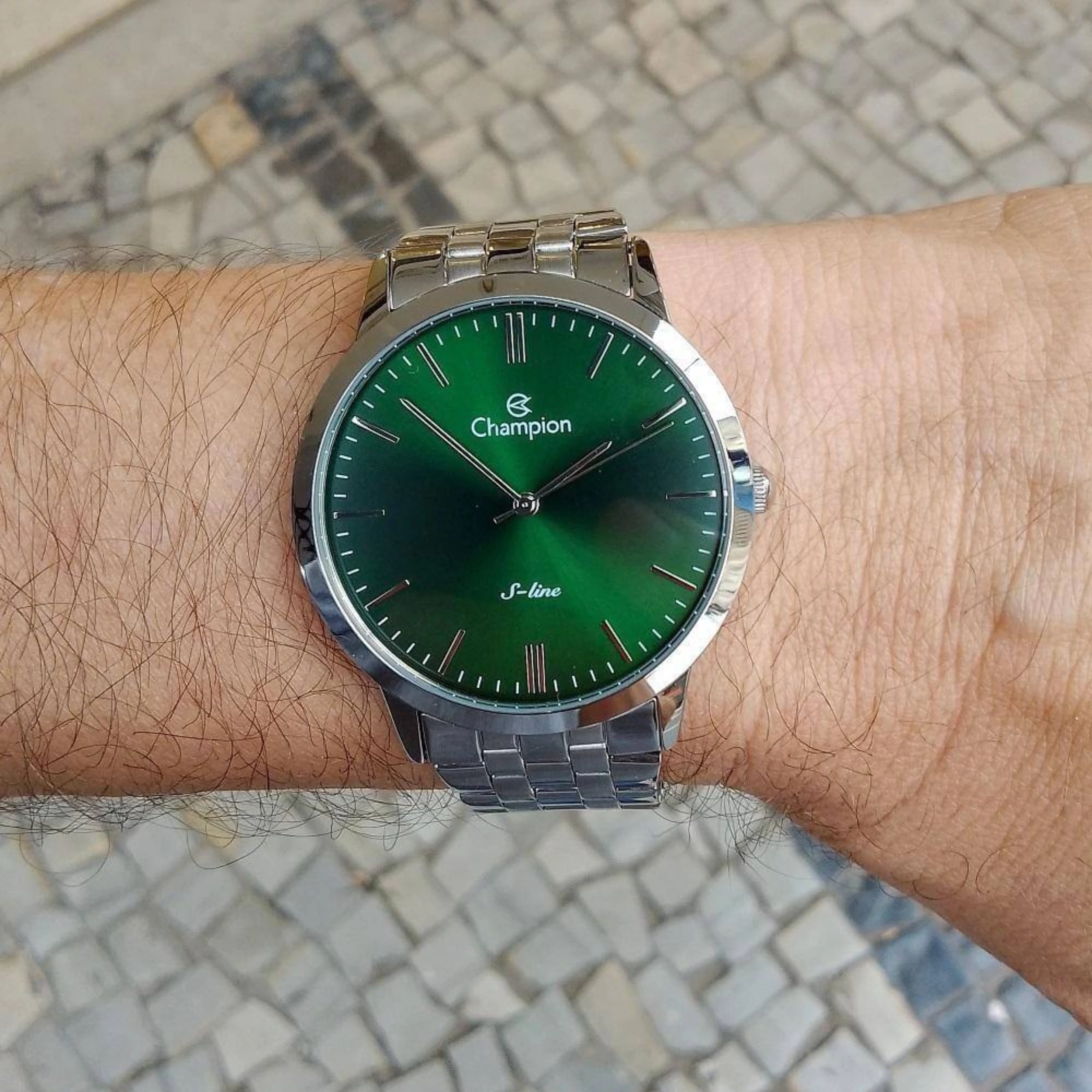 Relógio Champion Masculino Analógico Metal Prata - CN21103G - Imagem 2