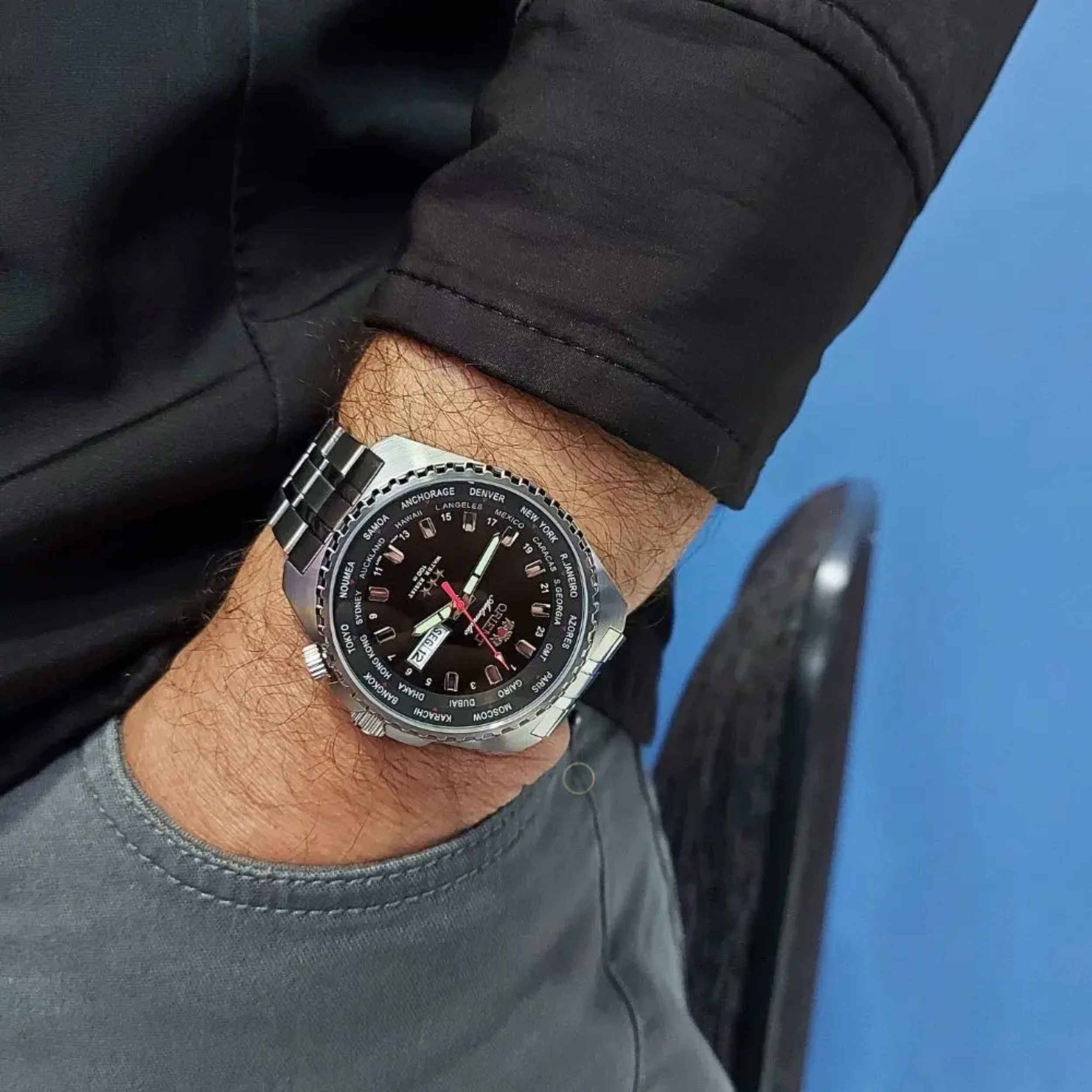 Relógio Orient Masculino Automático Metal Prata - 469SS057F P1SX - Imagem 2