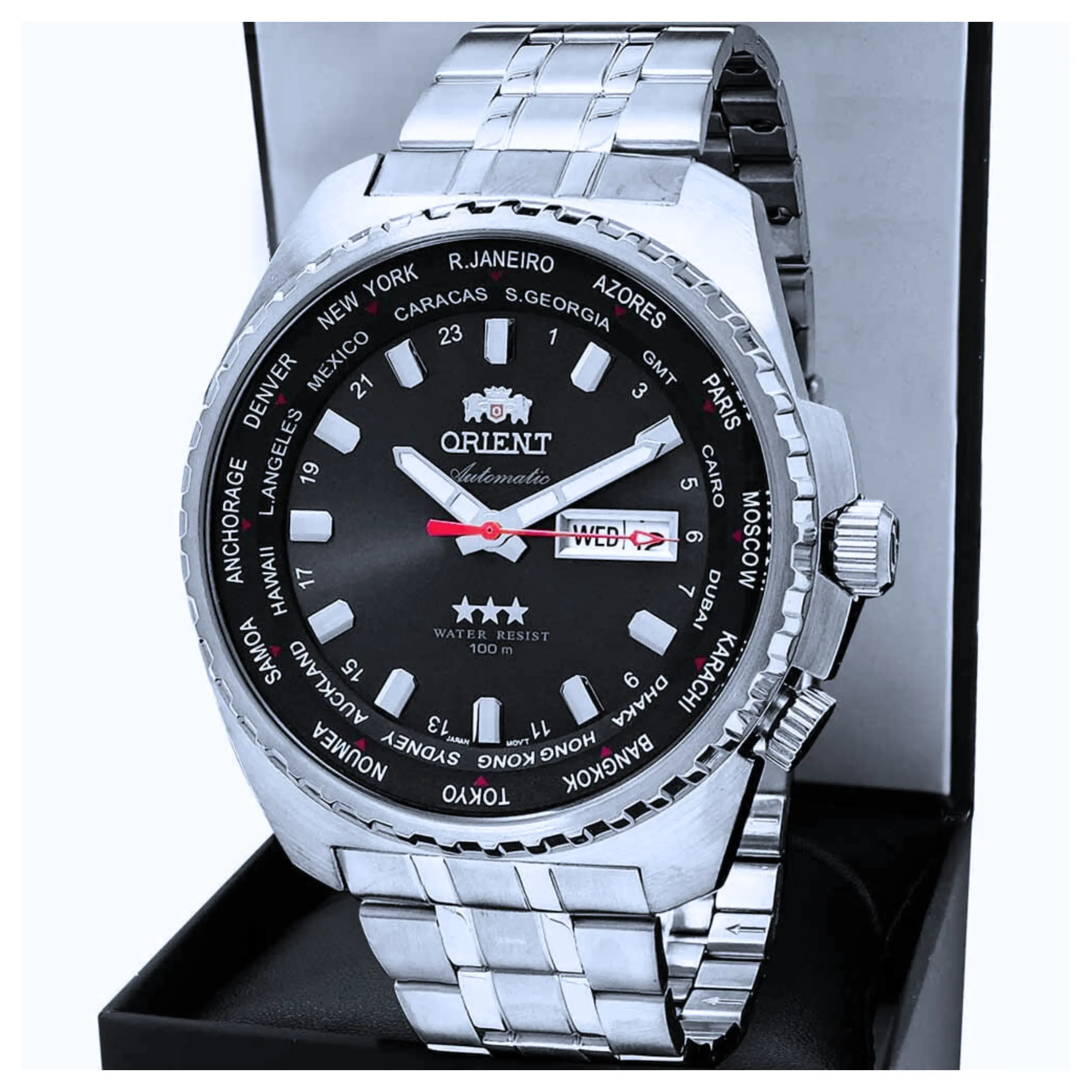 Relógio Orient Masculino Automático Metal Prata - 469SS057F P1SX - Imagem 4