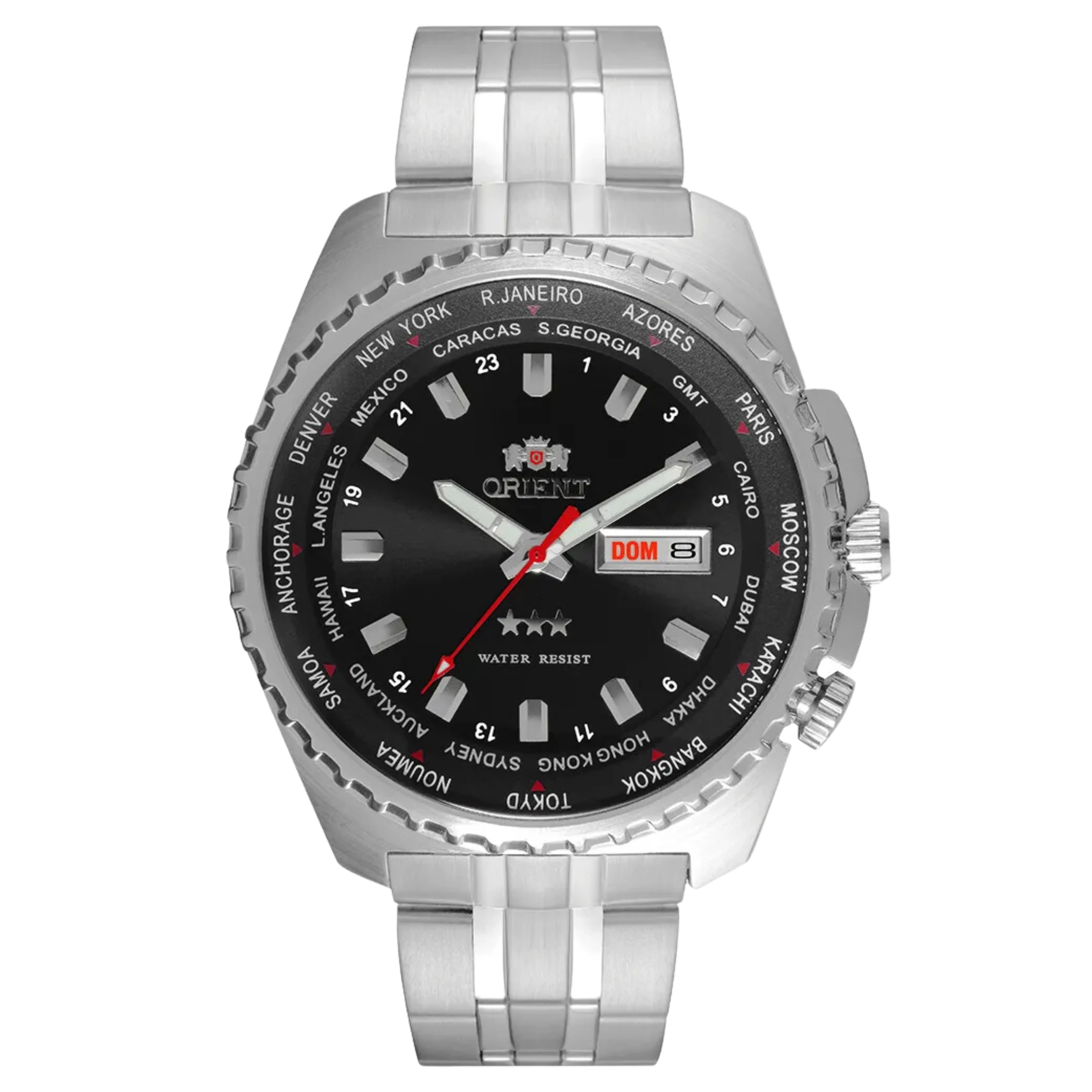 Relógio Orient Masculino Automático Metal Prata - 469SS057F P1SX