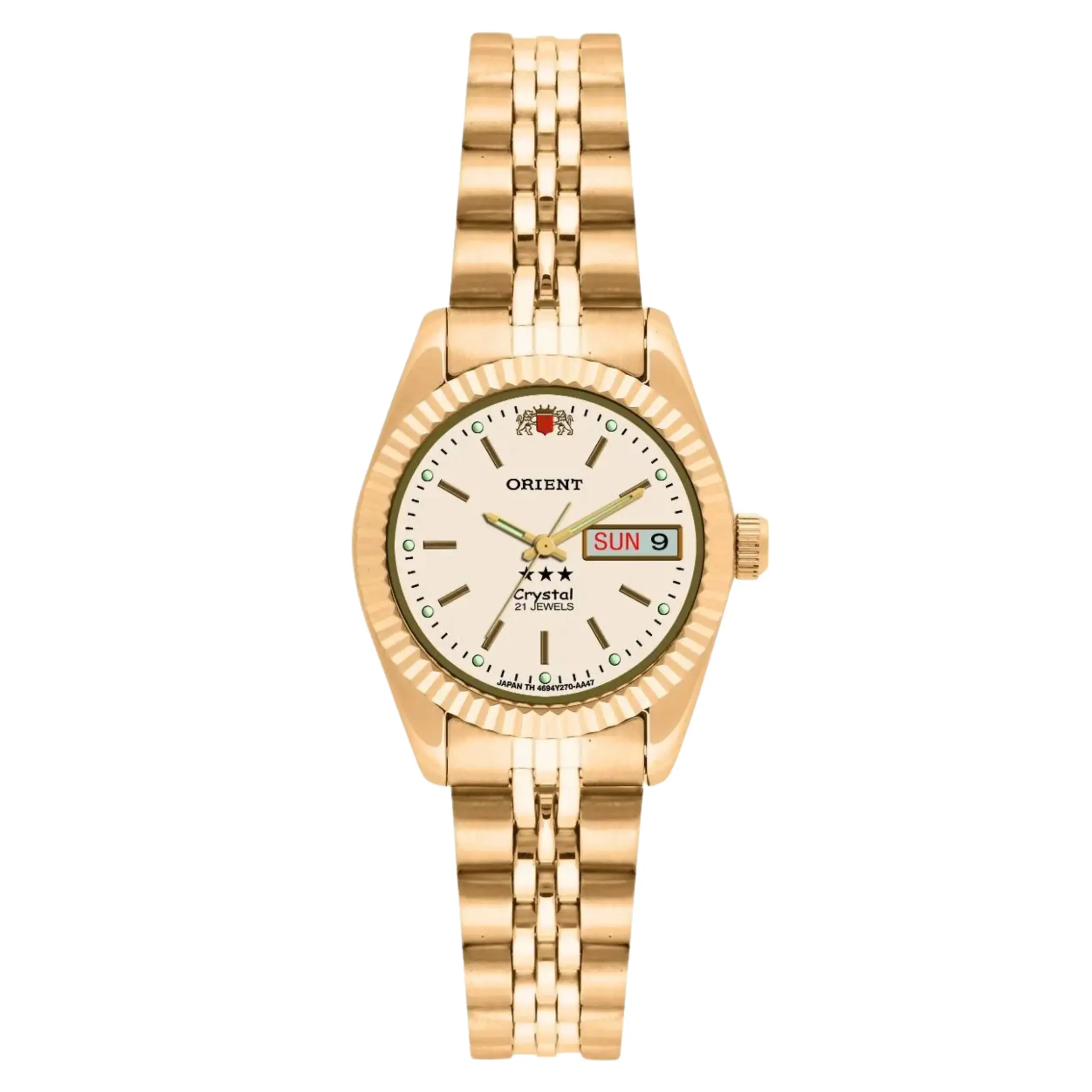 Relógio Orient Feminino Automático Metal Dourado - 559EB1NH C1KX