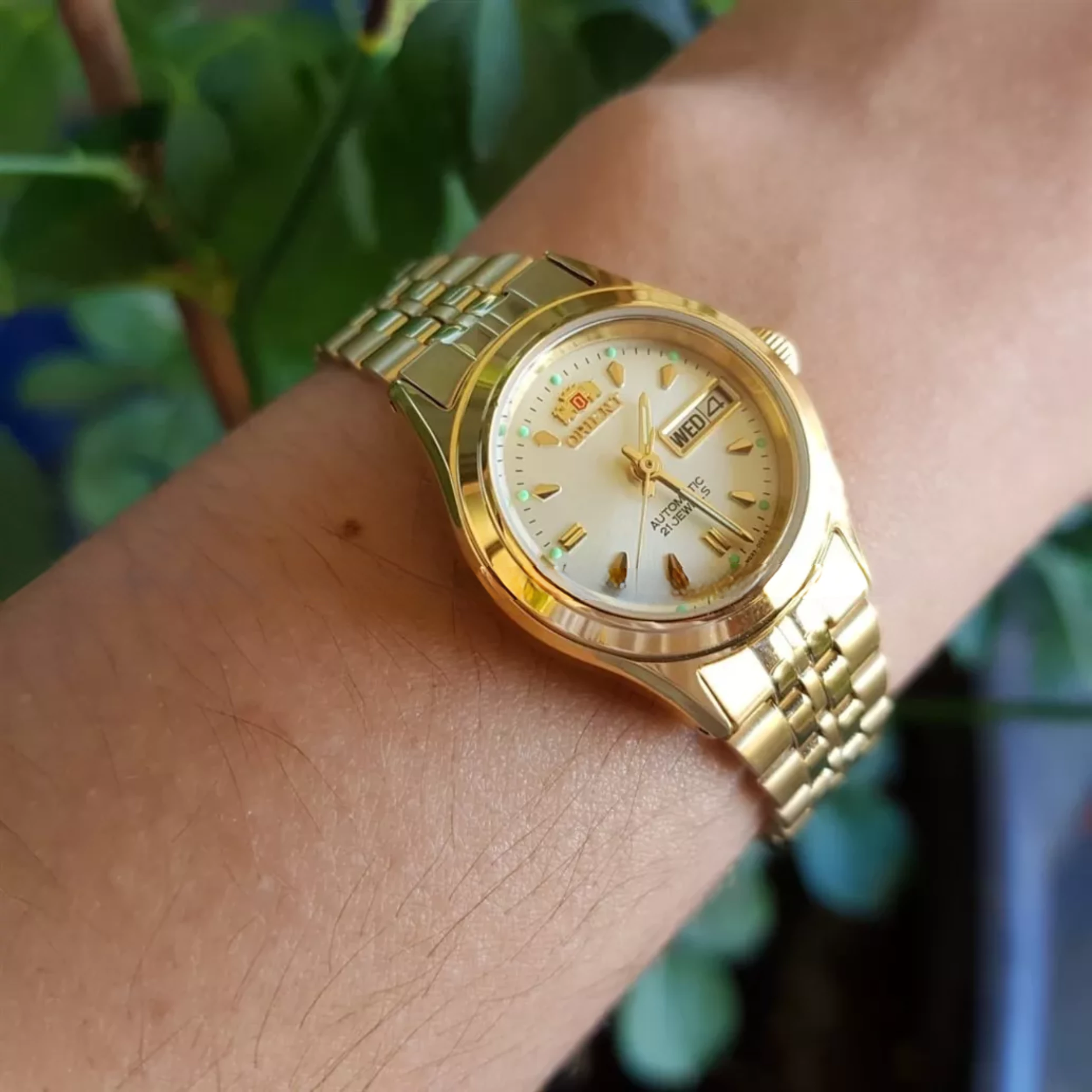 Relógio Orient Feminino Automático Metal Dourado - 559EB1NH C1KX - Imagem 2