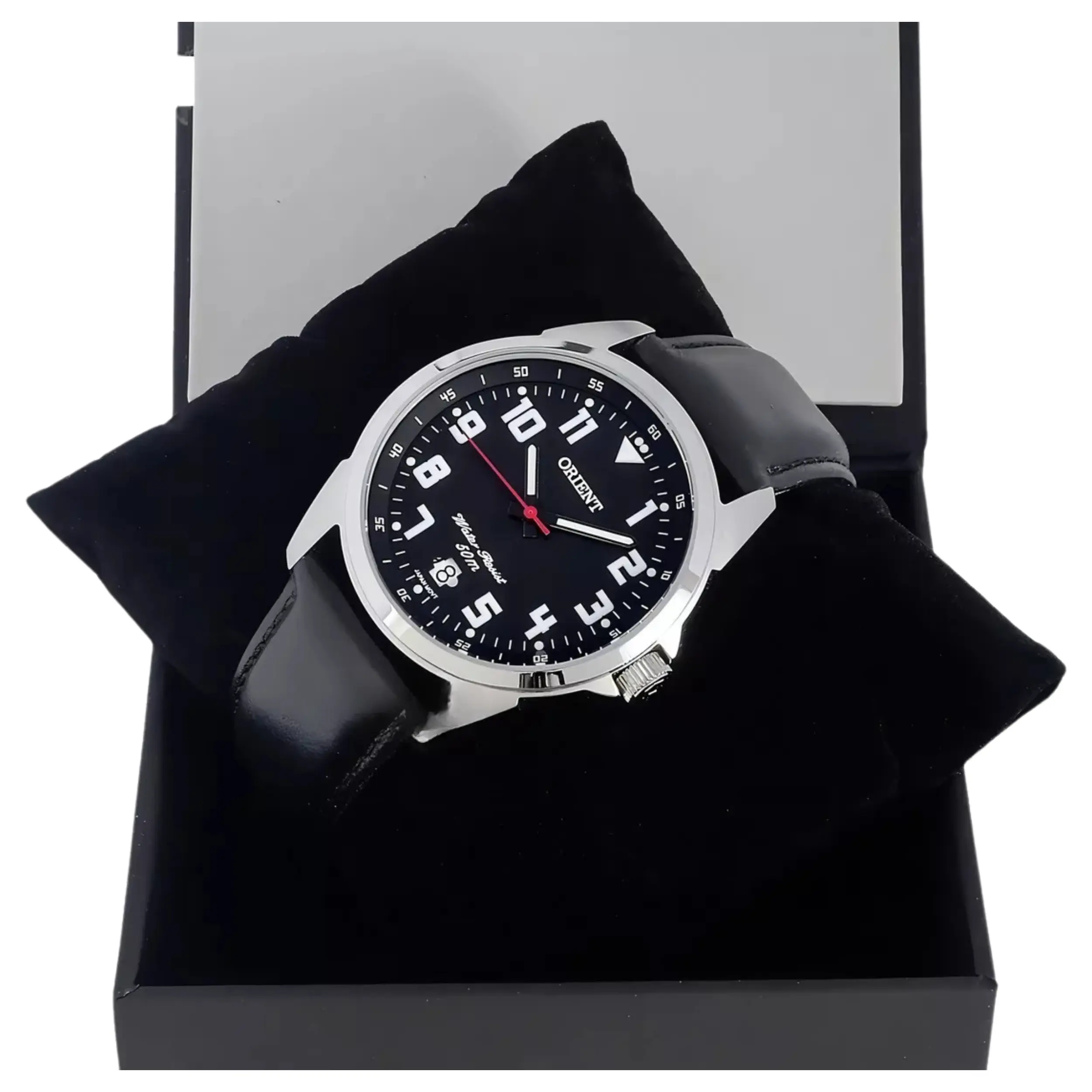 Relógio Orient Masculino Analógico Silicone Preta - MBSC1031 P2PX - Imagem 3