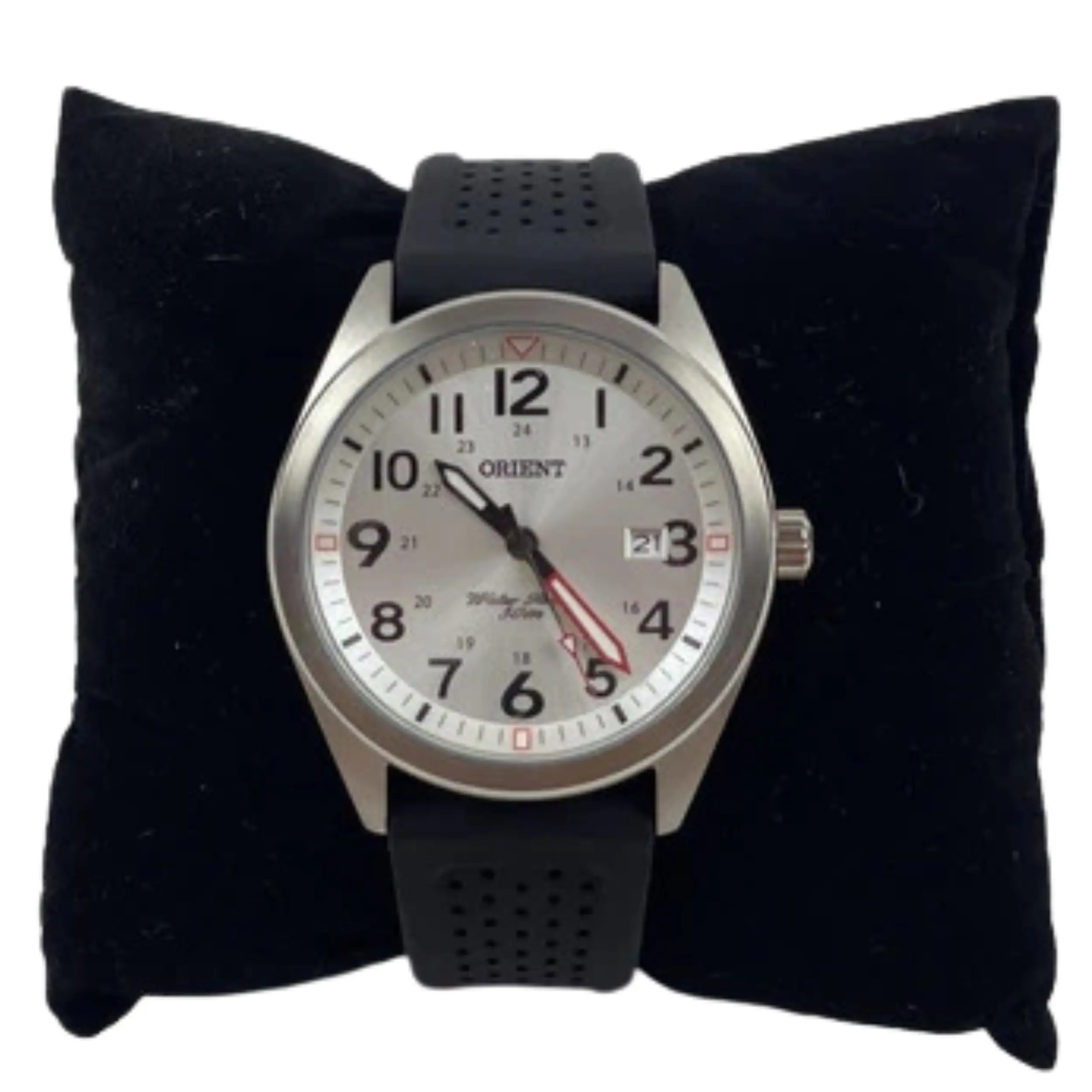 Relógio Orient Masculino Analógico Silicone Preto - MBSP1028 S2PX - Imagem 3