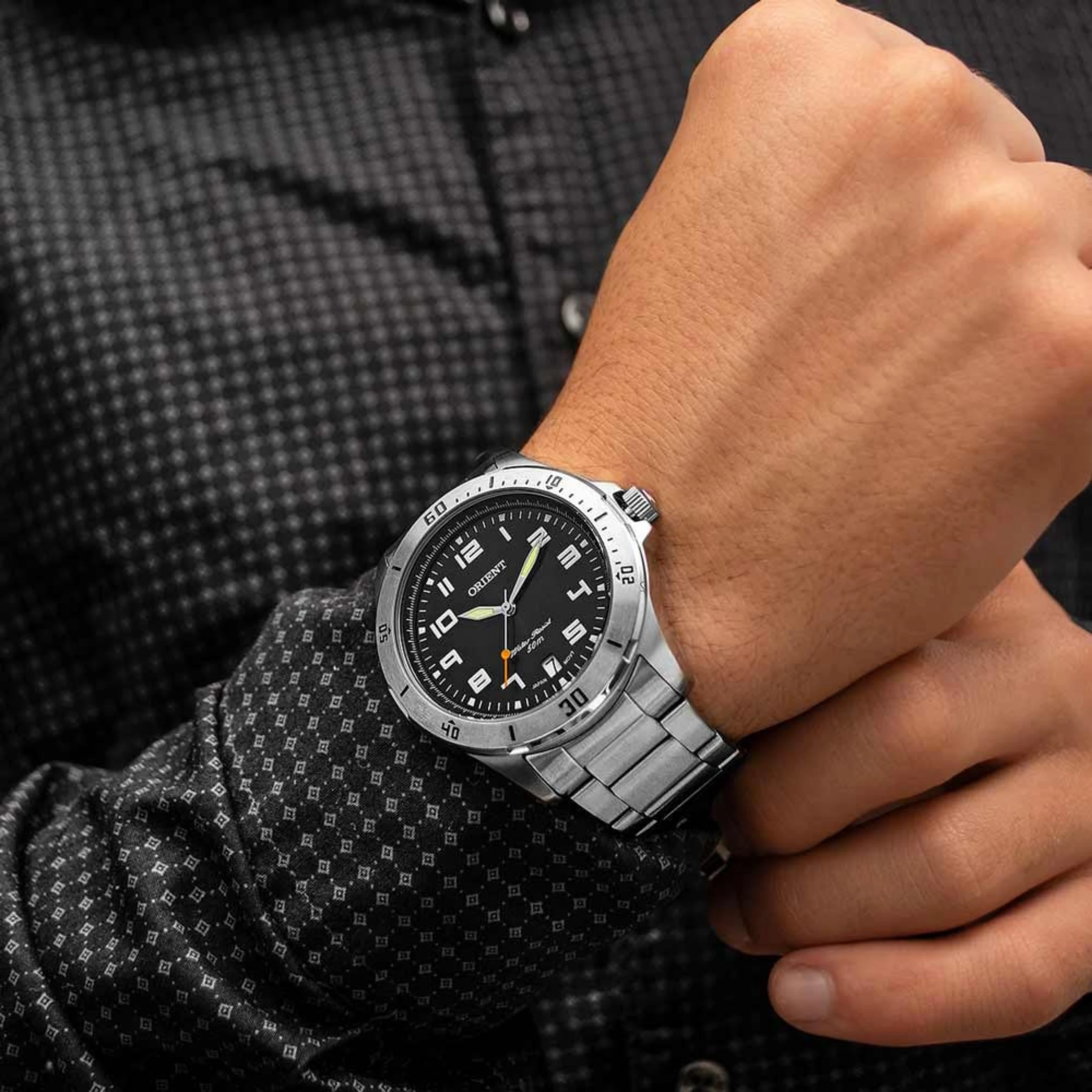 Relógio Orient Masculino Analógico Metal Prata - MBSS1155A G2SX - Imagem 2