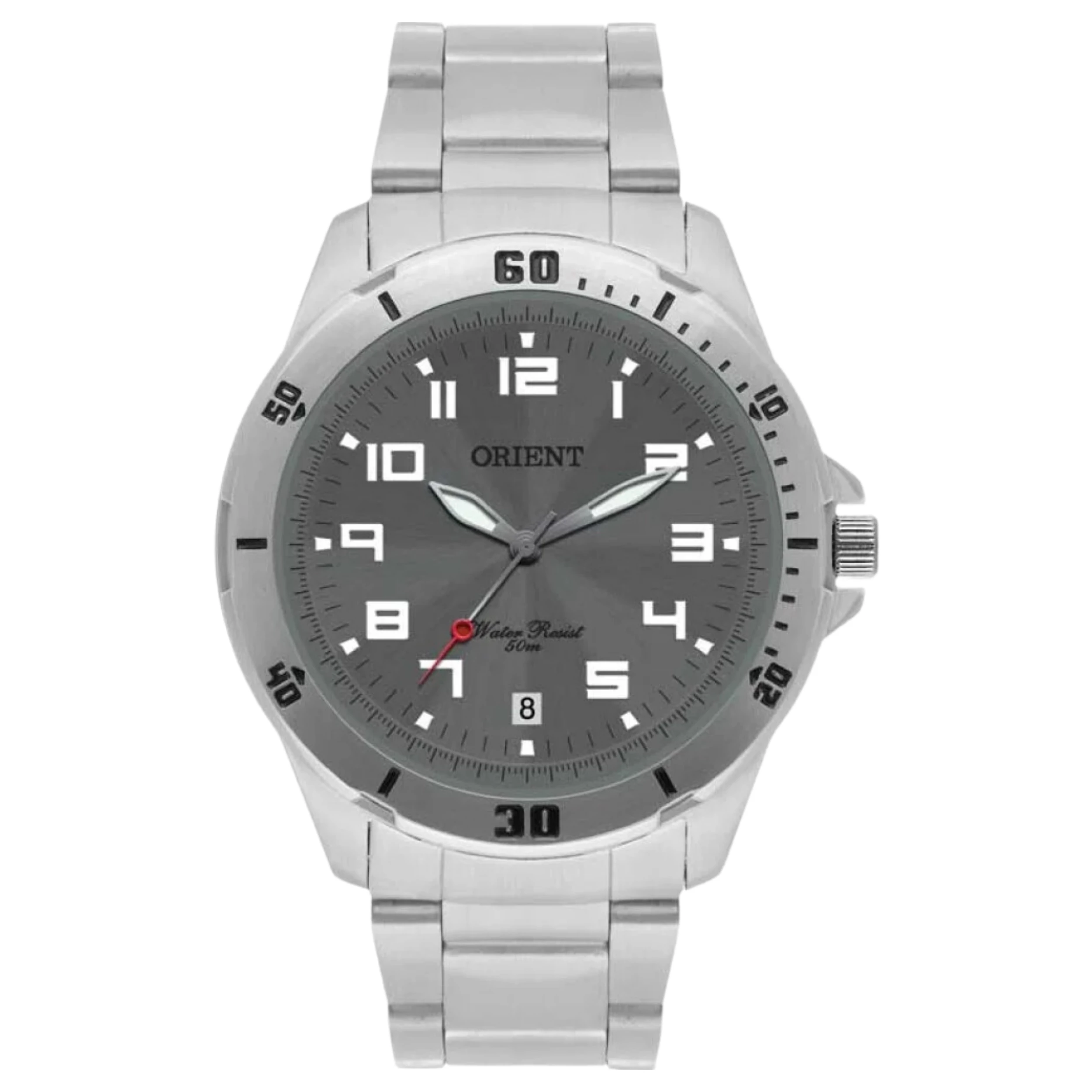 Relógio Orient Masculino Analógico Metal Prata - MBSS1155A G2SX