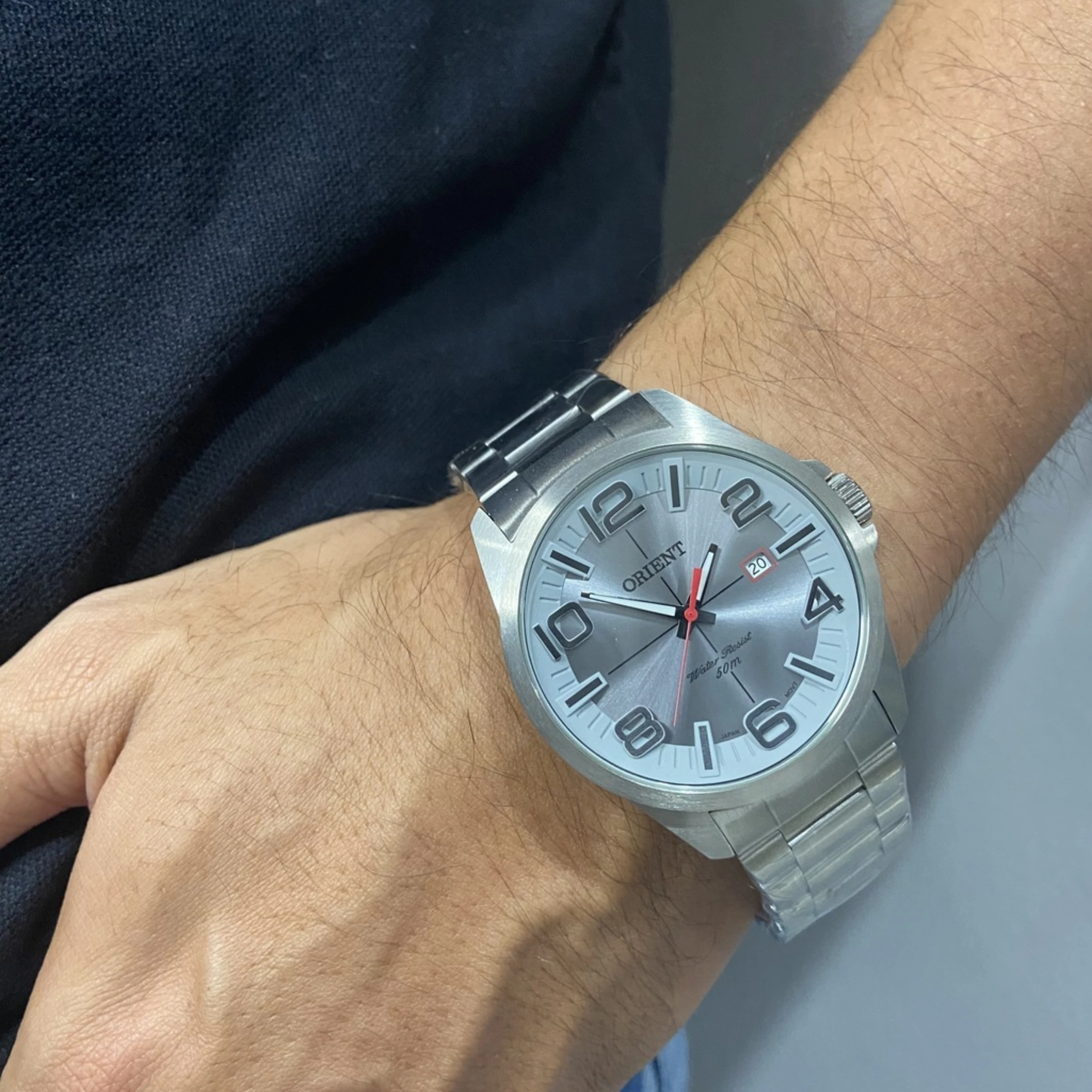 Relógio Orient Masculino Analógico Metal Prata - MBSS1289 G2SX - Imagem 2