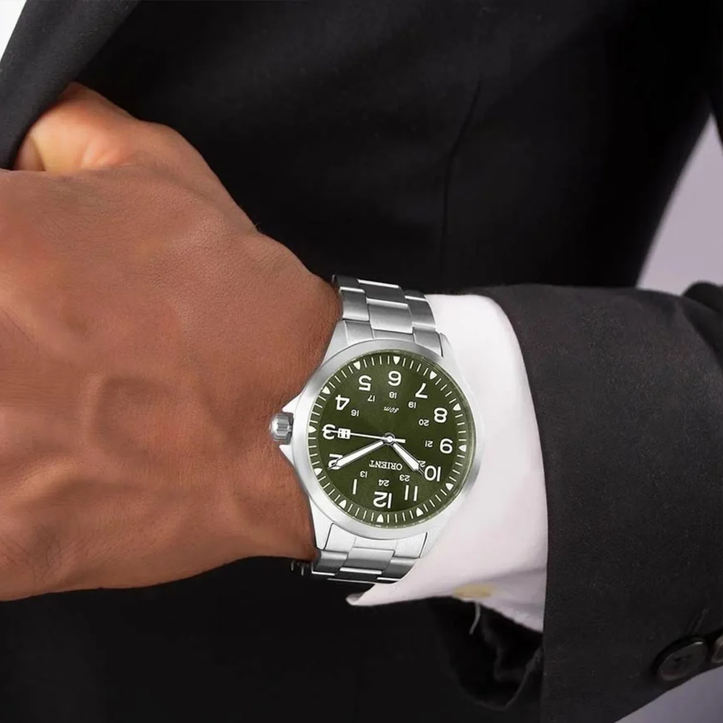 Relógio Orient Masculino Analógico Metal Prata - MBSS1380E2SX - Imagem 2