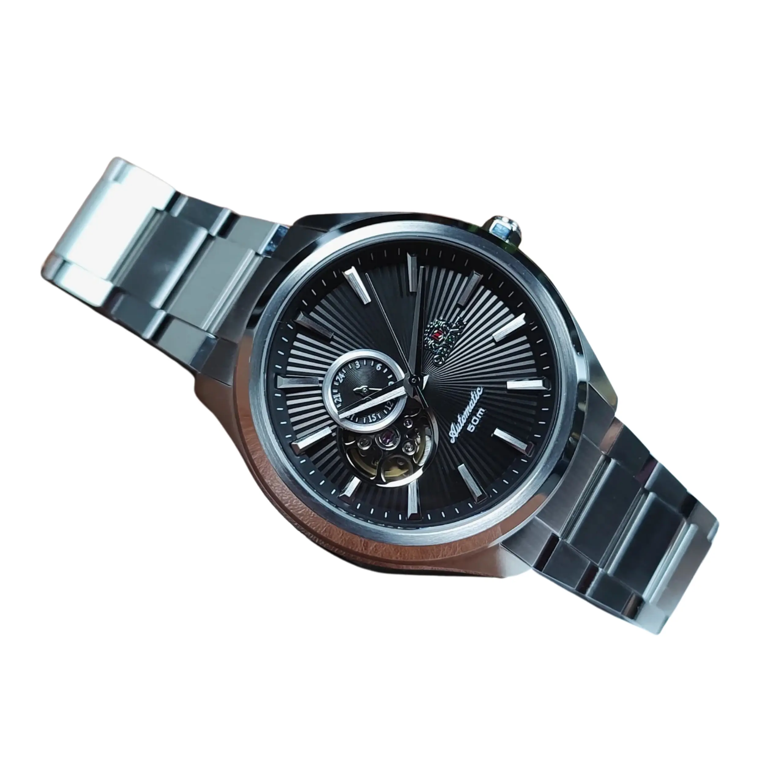 Relógio Orient Masculino Automático Metal Prata - NH3SS005 G1SX - Imagem 4