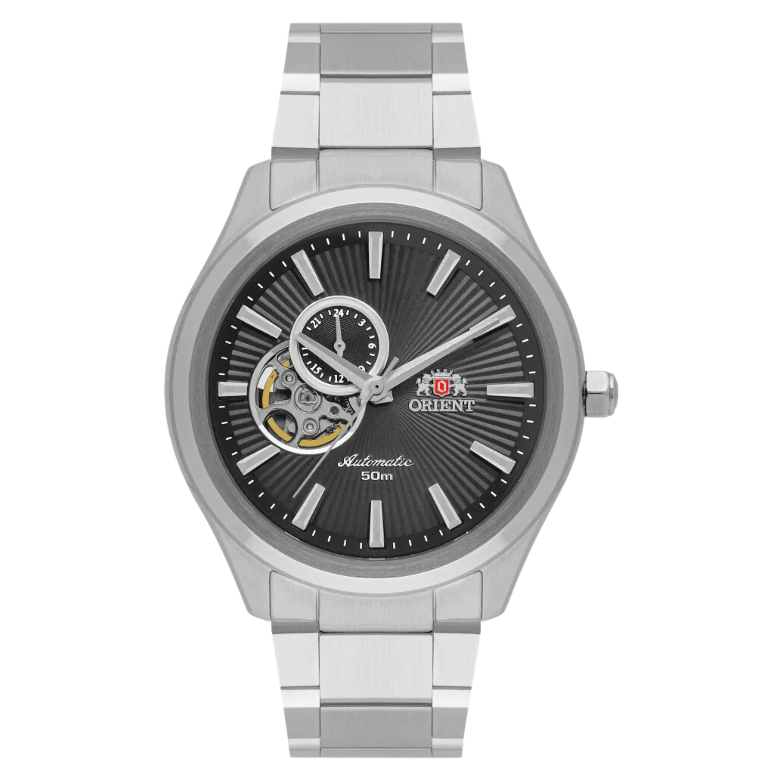 Relógio Orient Masculino Automático Metal Prata - NH3SS005 G1SX