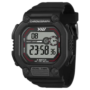 Relógio X-Watch Masculino Digital Silicone Preto - XGPPD182 BXPX