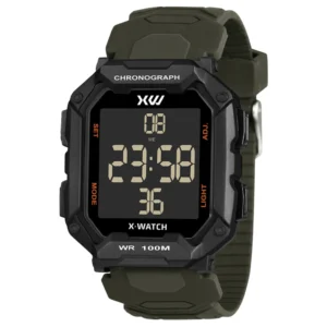 Relógio X-Watch Masculino Digital Silicone Verde - XGPPD191 PXEX