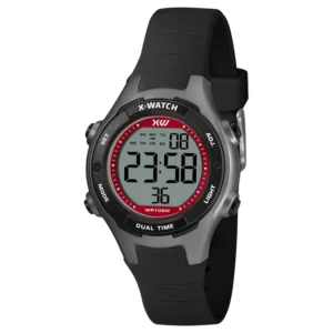 Relógio X-Watch Unissex Digital Silicone Preto - XKPPD093 BXPX