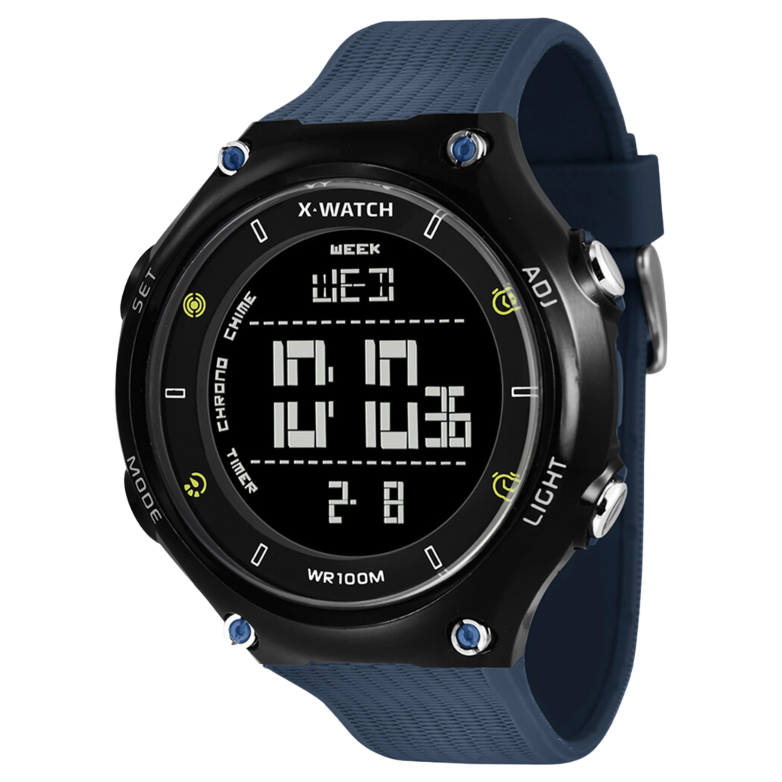 Relógio X-Watch Masculino Digital Silicone Azul - XMPPD455W PXDX