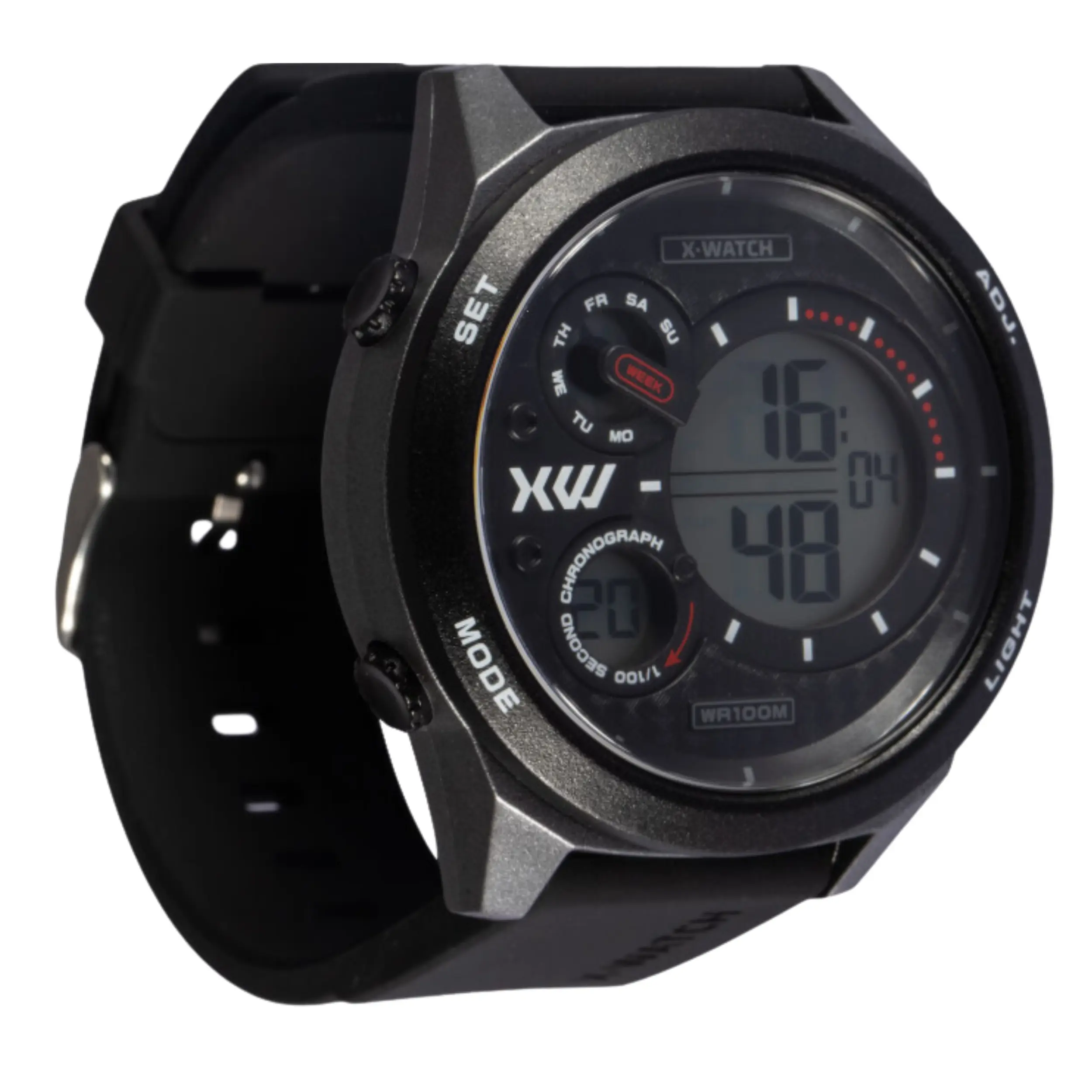 Relógio X-Watch Masculino Digital Silicone Preto - XMPPD667 PXPX - Imagem 4